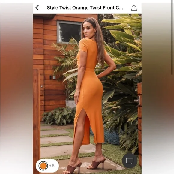 NwT Lulu’s twist front dress - Picture 2 of 8